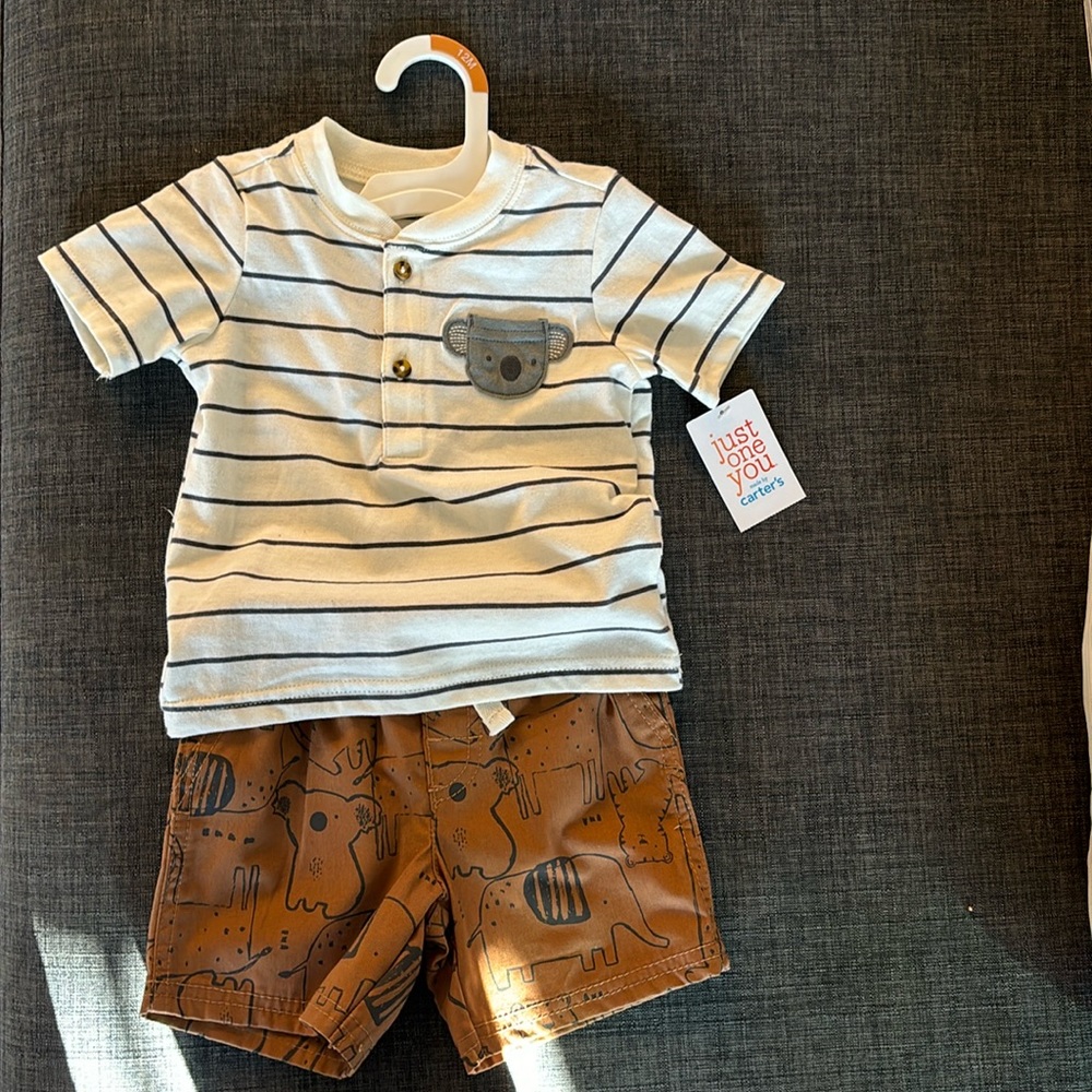 Carter’s 12M Shirt & Shorts Set NWT
